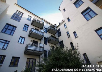 Jac.Aall gt 34  fasaderehab og nye balkonger
