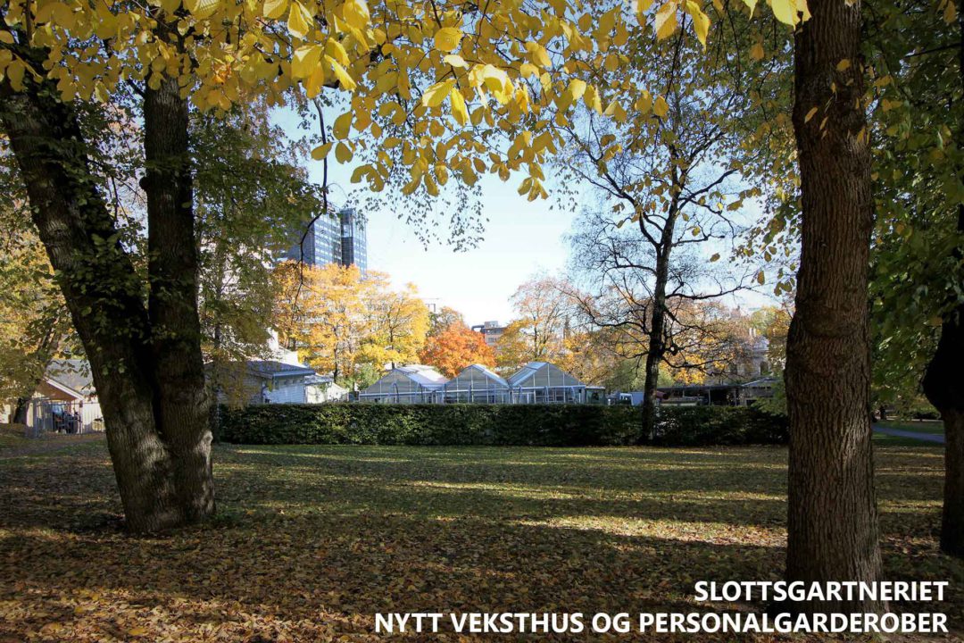 Slottsgartneriet nytt veksthus og personalgarderober
