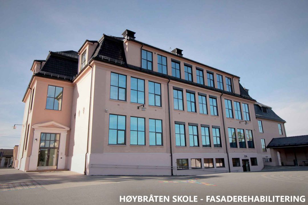 Høybråten skole fasaderehabilitering