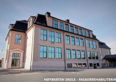 Høybråten skole fasaderehabilitering